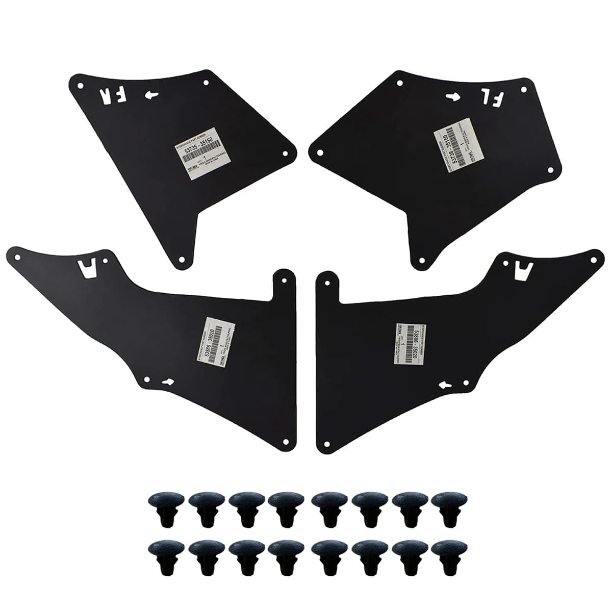 Garde-boue en caoutchouc pour Toyota Land Cruiser Prado J120 J150 FJ Cruiser, accessoires de voiture