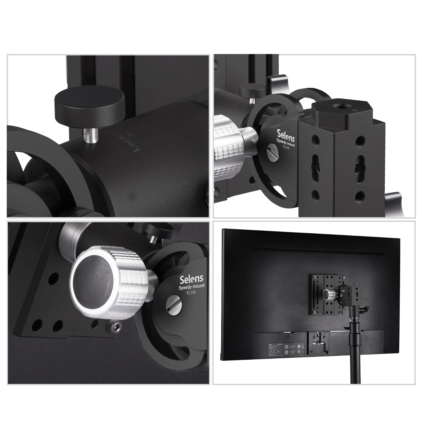 Support pour moniteur LED TV Selens pour base de support réglable 360 ° Support universel rotatif su