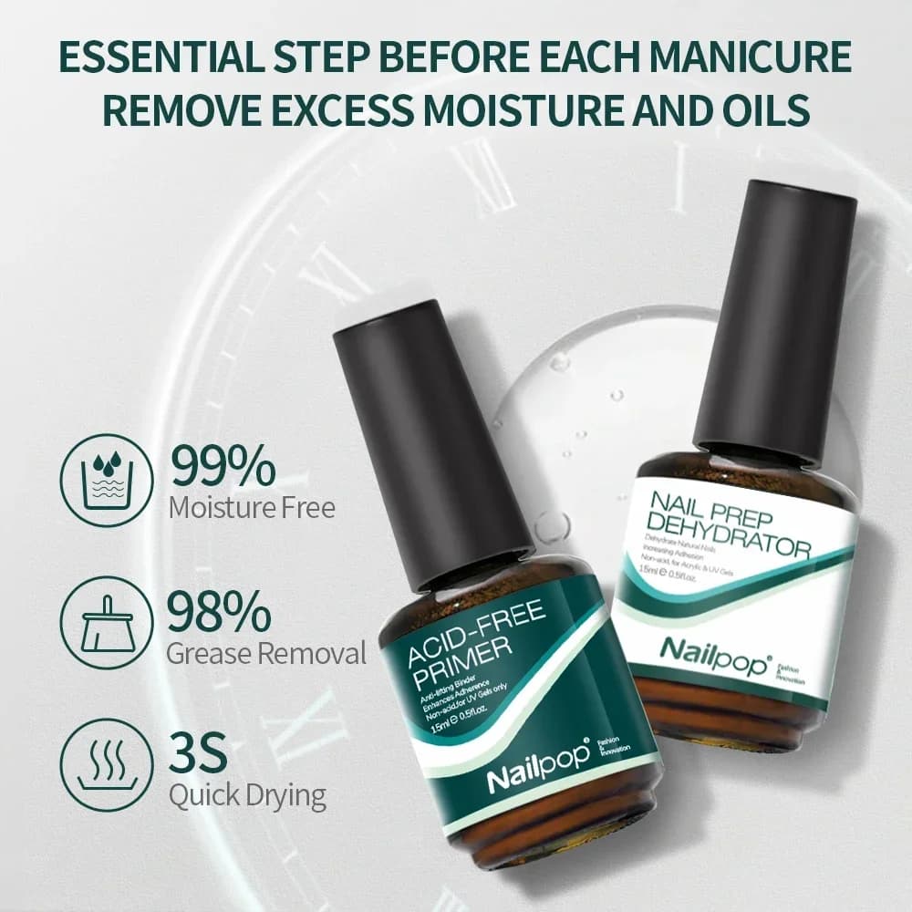 Nailpop-Verhéritage à ongles en gel UV et acrylique, produit de manucure naturel, sans acide, séchag