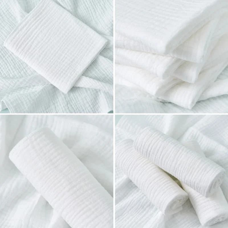 Couches en gaze de coton pour bébé, 8 pièces, pour nouveau-né, à langer, 43x45cm, lavables, réutilis