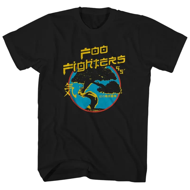 La groupe de rock américain Foo Fighters a sorti un t-shirt pour hommes de style punk Flaming Fighte