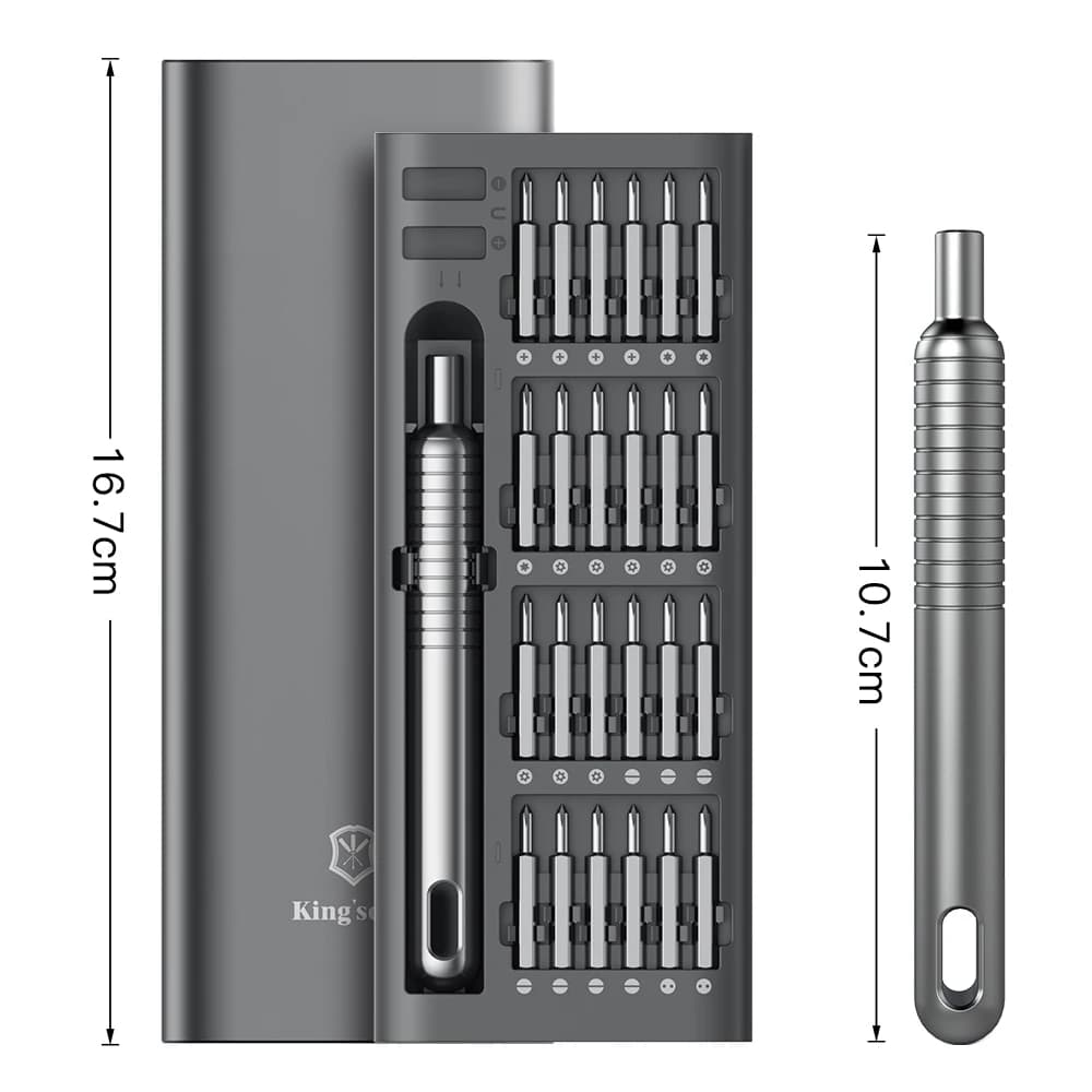 Jeu de tournevis sans fil 51 en 1, kit d'outils à main manuels portables, petits embouts magnétiques