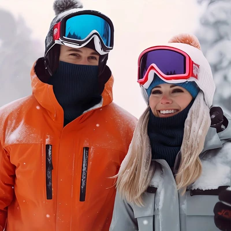 Cache-Cou Tricoté Sportif Mode Doux pour Femmes et Hommes Écharpe d’Hiver Épaisse Anti-Froid pour Co
