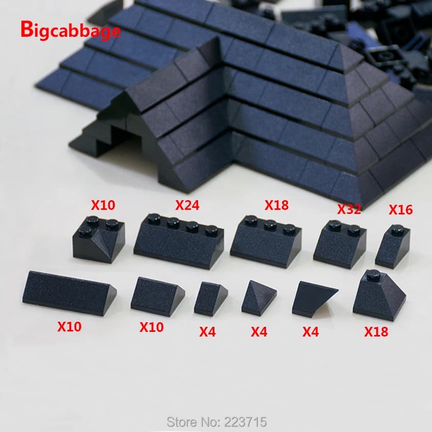 *Pack de carreaux de toit* paquet de briques bricolage bloc d'éclairage ensemble de briques n° 6119 