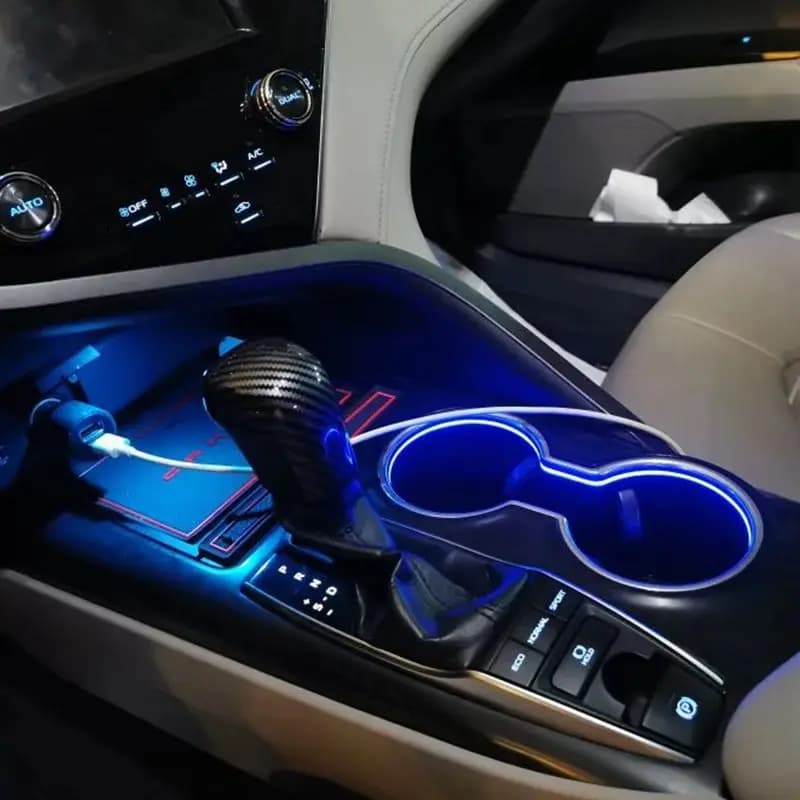 Porte-gobelet à LED pour Toyota Camry, lumière décorative intérieure, lampe IceBlue, escales, 2018, 
