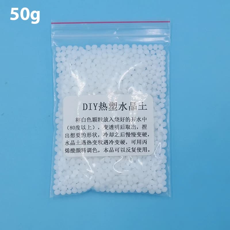 [CL]50g/100g Plastique thermoplastique polymorphe, également appelé Polycaprolactone, granulés polym