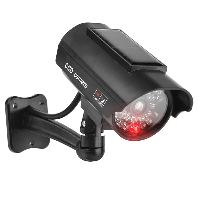 ALARMEST fausse caméra Solart factice étanche sécurité CCTV caméra de Surveillance avec lumière Led
