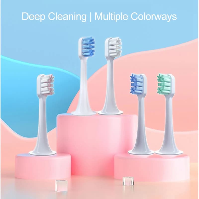 Têtes de brosse à dents de rechange, 5 pièces, pour Xiaomi T300 T500, brosse à dents électrique soni