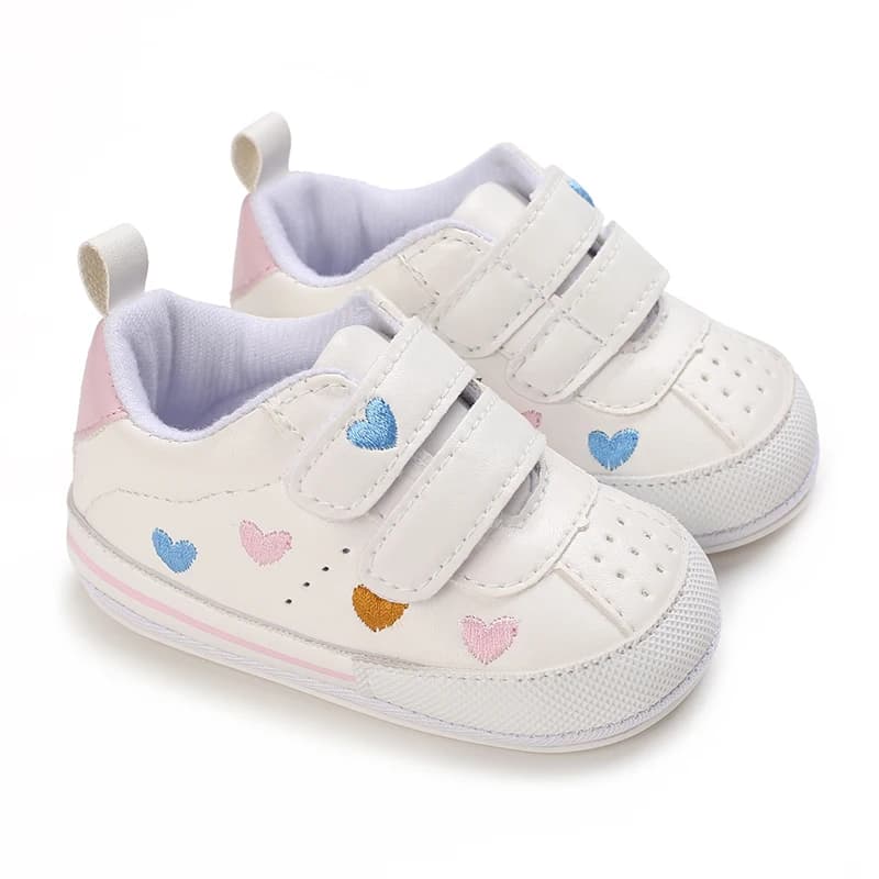 Chaussures décontractées pour bébé fille, jolies baskets à semelle souple, pour les premiers pas de 