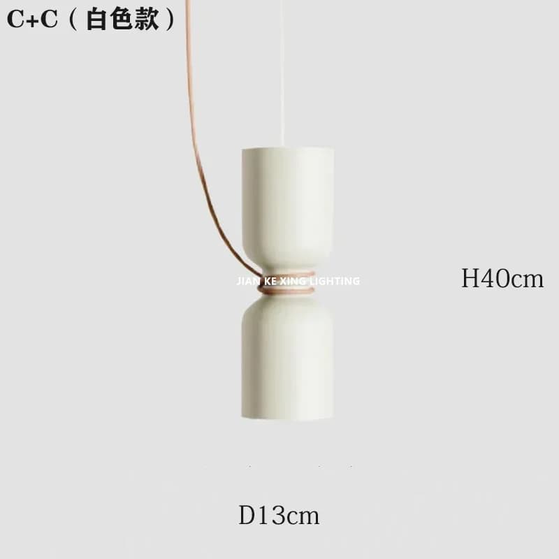 Lustre LED en fer forgé pour restaurant et chambre à coucher, abat-jour créatif, lampe à suspension,