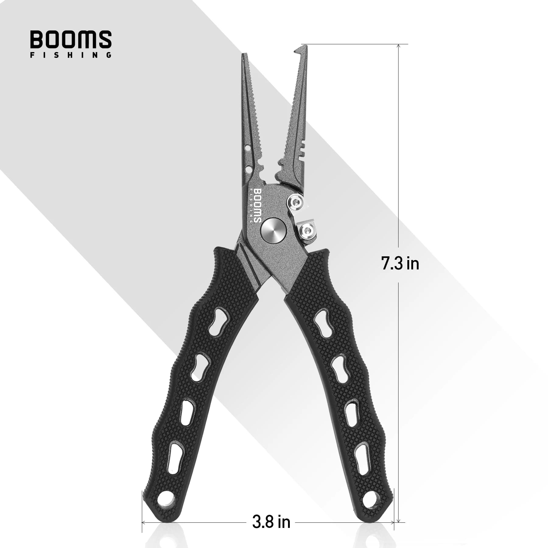 Booms Fishing – pince de pêche en acier inoxydable F07, coupe-ligne tressée, dissolvant de crochet, 