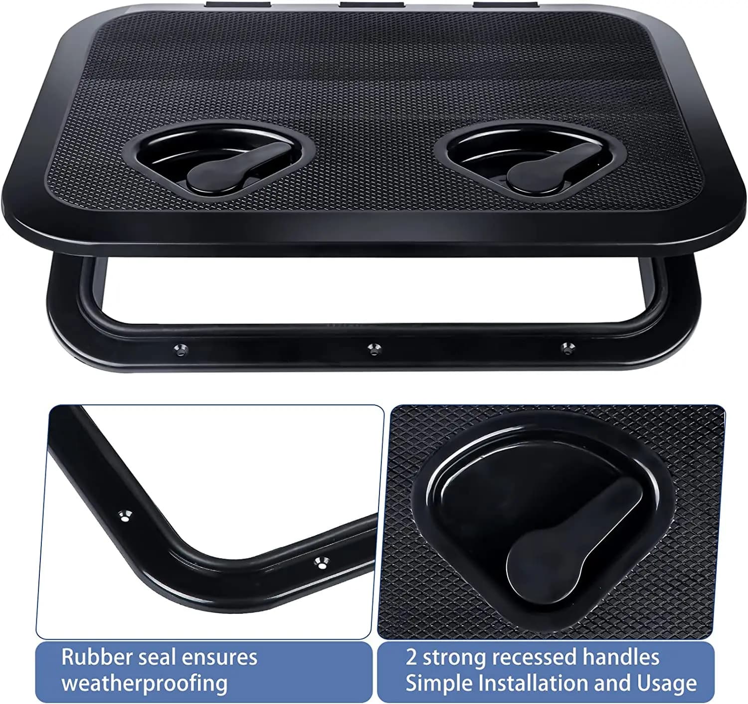 Accessoires de bateau couvercle de trappe d'accès de pont ABS pour bateau marin yacht RV étanche Ant