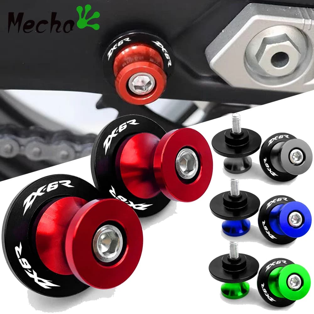 ZX-6R M8 Moto Swing Stand Vis Bras Osccorporelle Bobines Curseur Pour KAWASAKI Ninja ZX6R ZX 6R ZX63