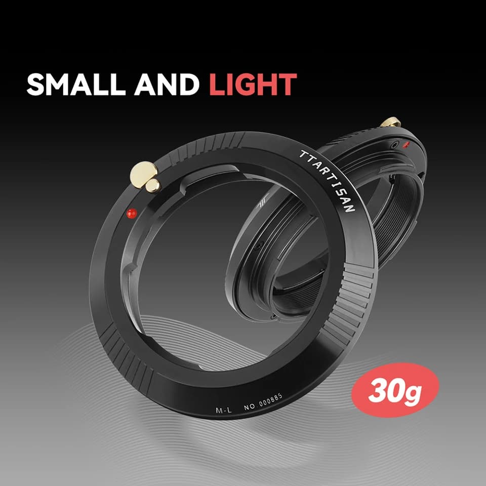 TTArtisan Adaptateur M-L pour Leica M-16:à Sigma yen FPL Leica T TL TL2 SL SL2 CL Panasonic l's S1M 