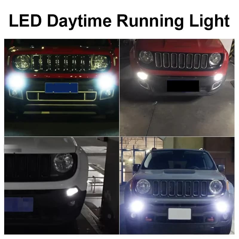 2 pièces Canbus pour Jeep Renegade 2015-up LED feux diurnes ampoules DRL 12v 1157 led P21/5W BAY15d 