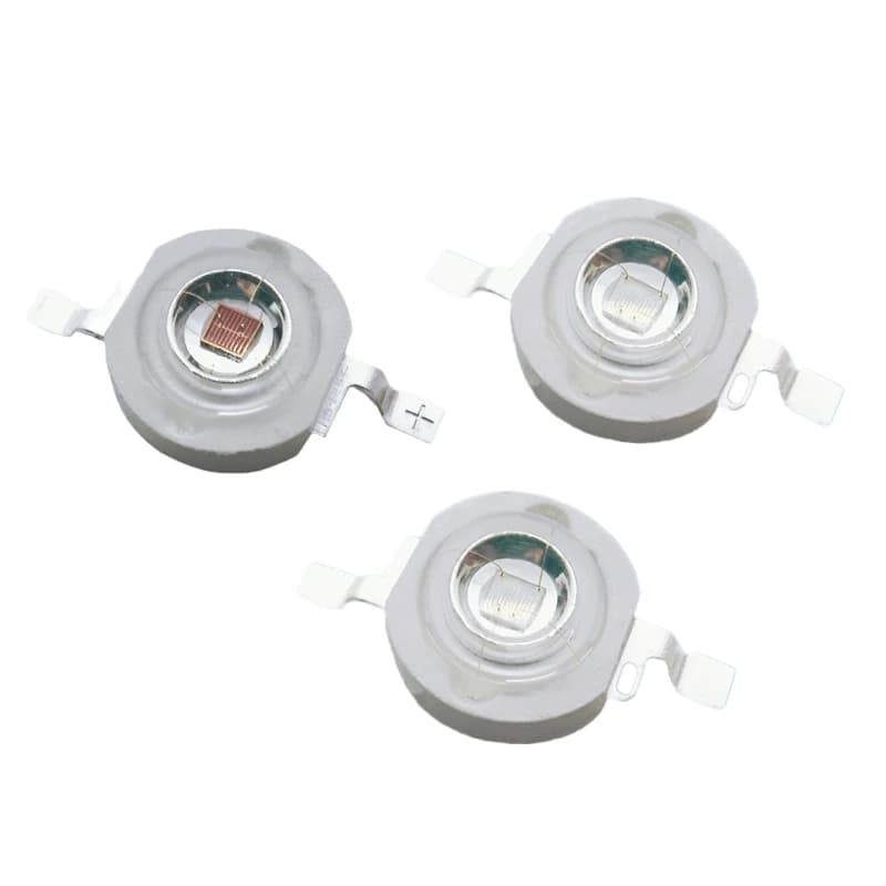 Perles LED haute puissance 1W 3w, blanc froid 6000k chaud naturel 4000k rouge 660nm vert bleu 460nm 