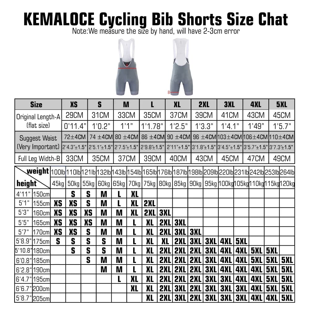 KEMALOCE cuissard de cyclisme avec poches latérales homme bleu & gris & rouge short de vélo Gel Pad 