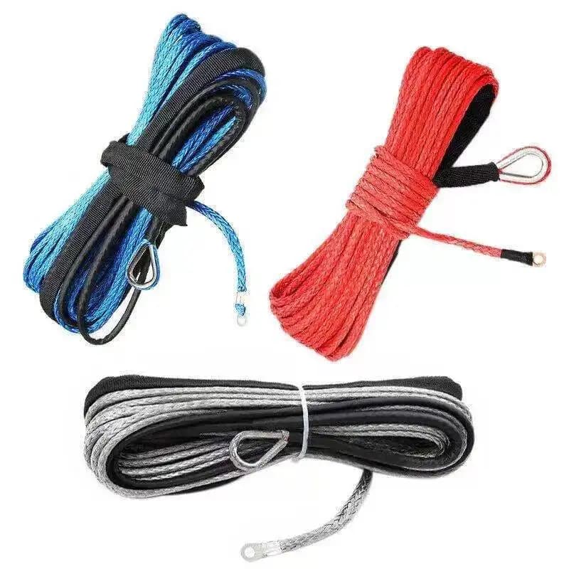 1X câble de récupération de ligne de corde de treuil synthétique Durable 15M 5mm 10000LBS pour 4WD A