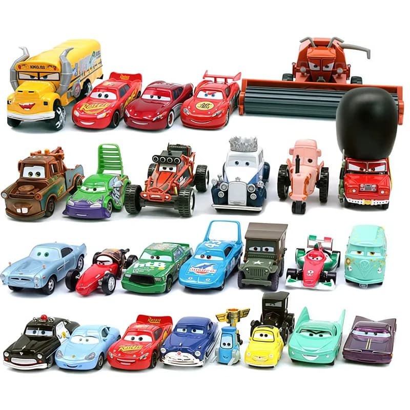 Voitures Disney Pixar voitures foudre McQueen rhapsody matador bulldozer camion Mater moissonneuse 1