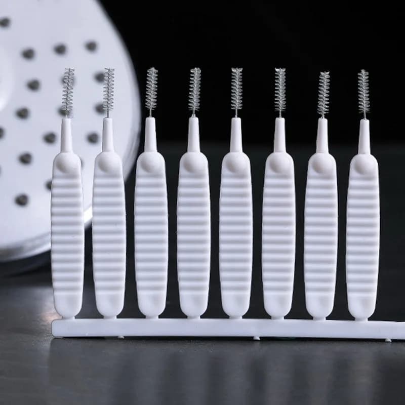 Brosse de nettoyage de douche, 10 à 500 pièces, Micro buse de brosse en Nylon, outils de nettoyage A