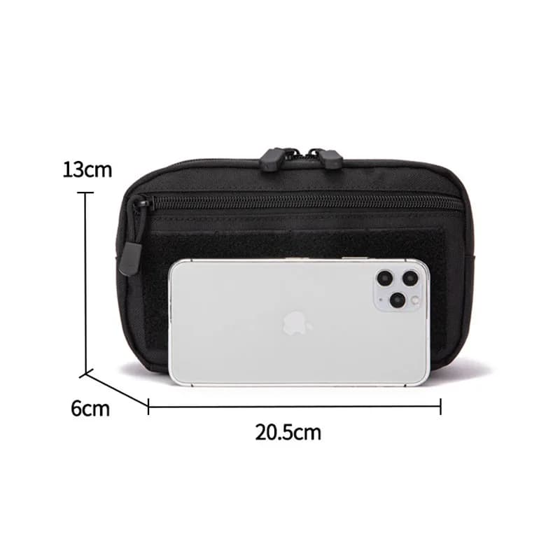 Pochette tactique Molle pour téléphone portable, pochette EDC, sac de taille, pochette pour outils u