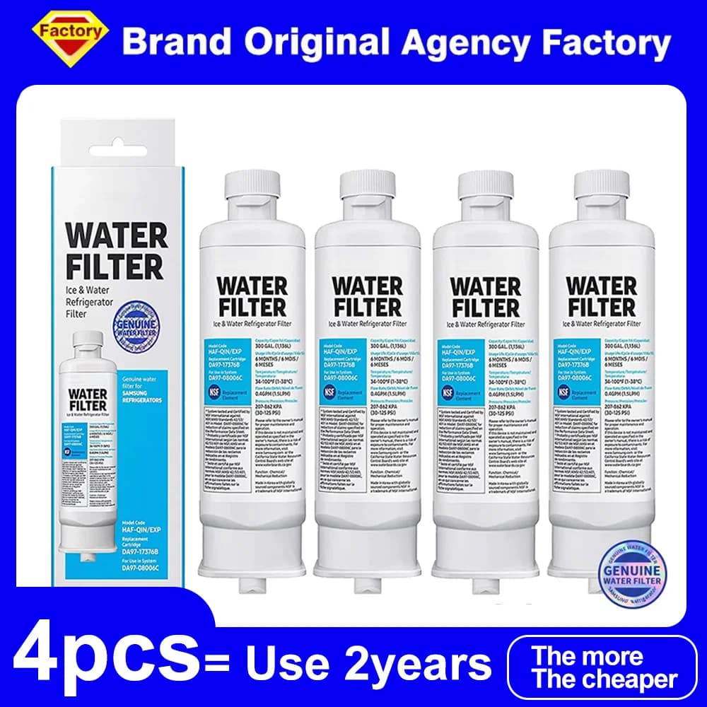 Certifié NSF Compatible avec le filtre à eau du réfrigérateur Samsung DA97-17376B HAF-QIN / EXP DA97
