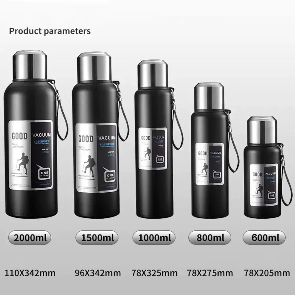 Gobelet Thermos froid de grande capacité, en acier inoxydable, isolé, pour thé, café, bouteille d'ea