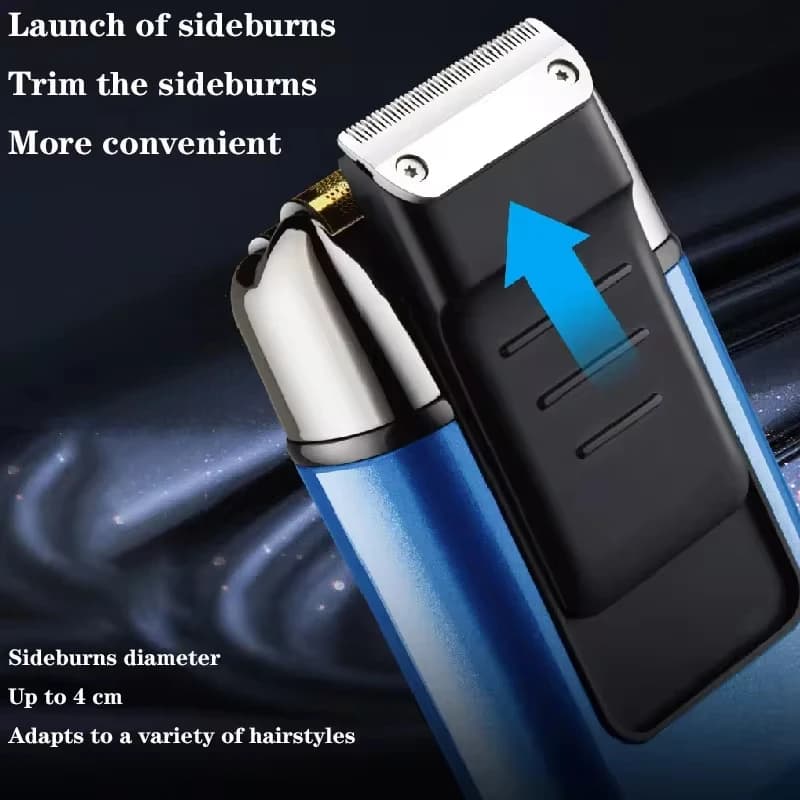 Kemei KM-1112 USB charge IPX5 rasoir étanche 2 in1 hommes Rechargeable électrique barbe rasoir flott