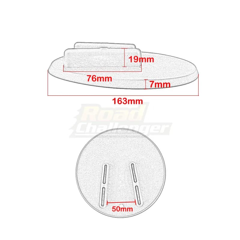Béquille latérale de moto Jiffy support dessous de verre rondelle 1 pièce pour Harley Touring Sports