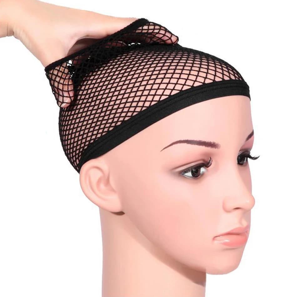 Filets à cheveux élastiques extensibles de haute qualité, tissage en maille à la mode, casquette pou