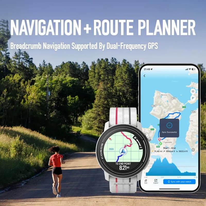 PACE 3 Sport Watch GPS, léger et confortable, autonomie de 17 jours, GPS double fréquence, fréquence