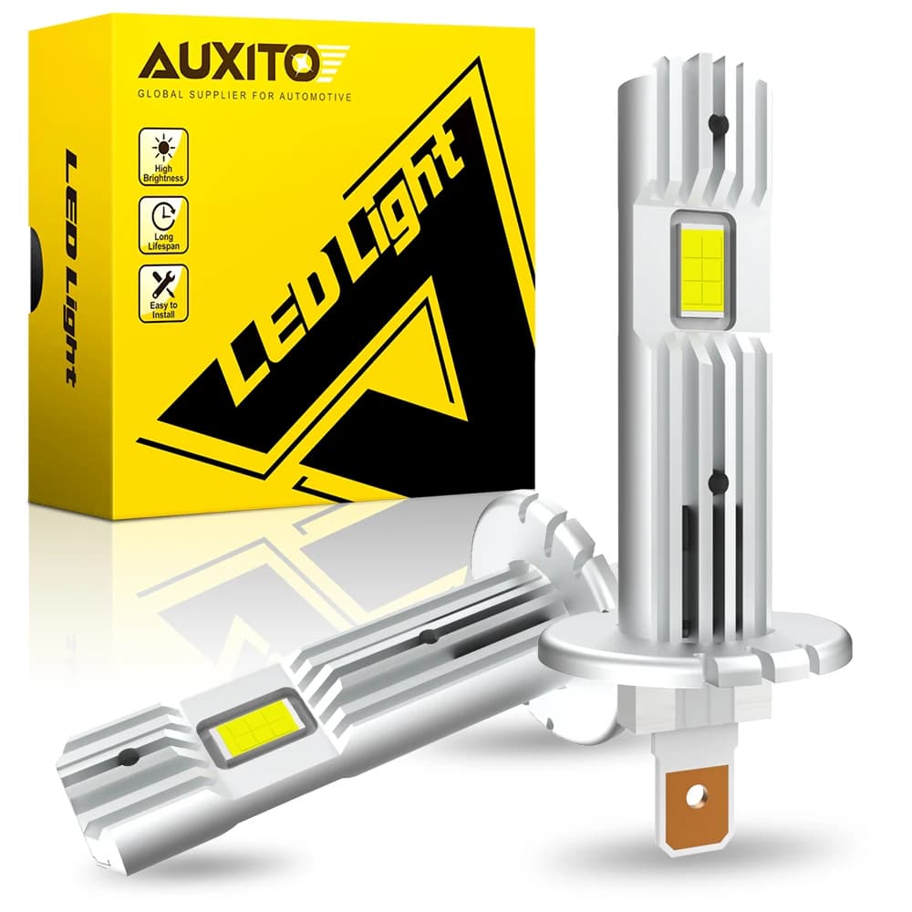 AUXITO 2X Canbus H1 LED ampoule de phare sans ventilateur sans erreur Super lumineux pour Audi a3 a4