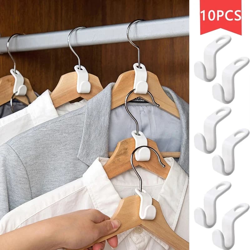 Multi-fonction garde-robe gain de place cintre crochet patère en plastique placard pile cintre suppo