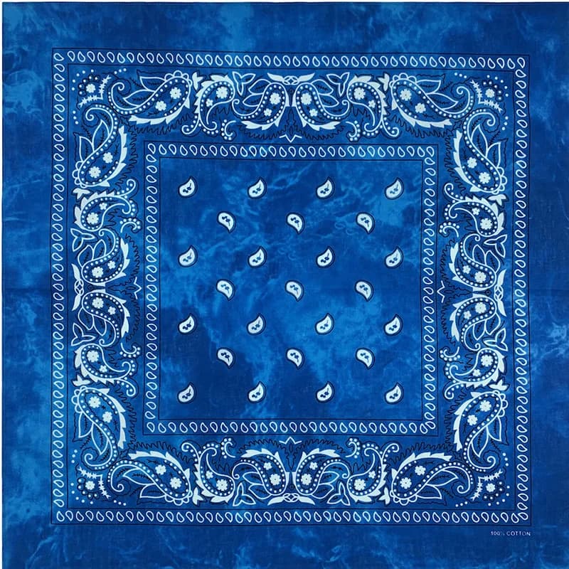 Nouveau Design cravate colorant cajou Paisley Hip Hop 100% coton carré Bandana écharpe unisexe bande