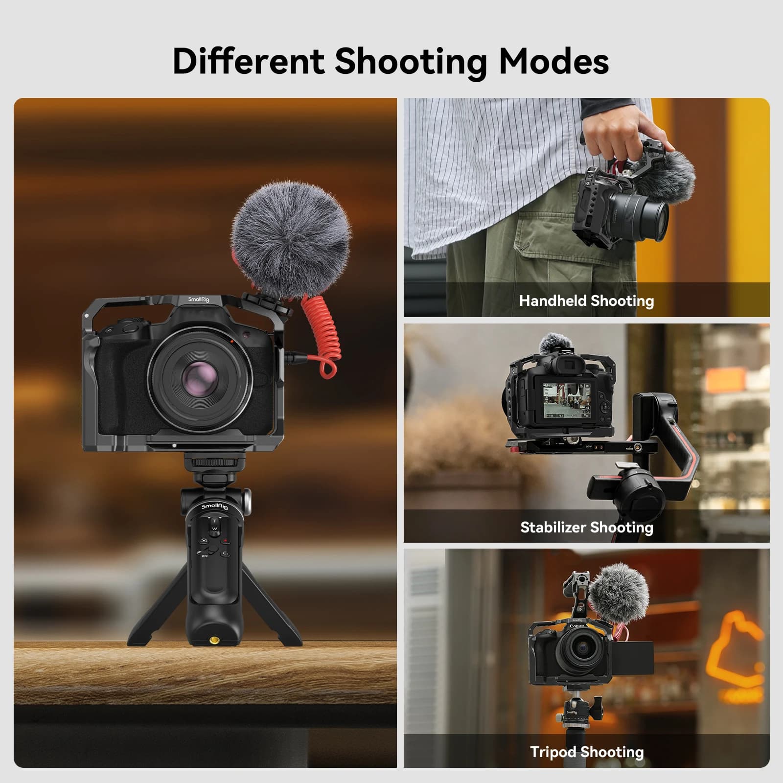 SmallRig-Appareil photo pour IL EOS R50 Arca Swiss, plaque à dégagement rapide pour DJI RS2, RSC2, R