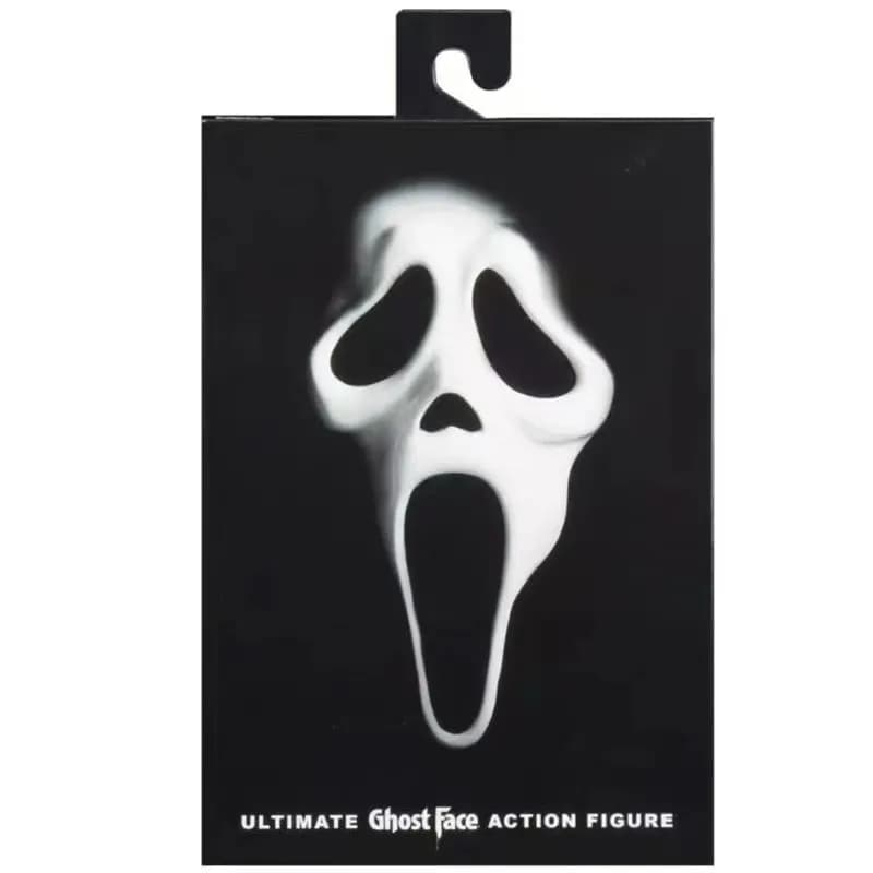 Figurine articulée Ghostface Scream 7 pouces, édition de luxe, avec masque ensanglanté et mains inte