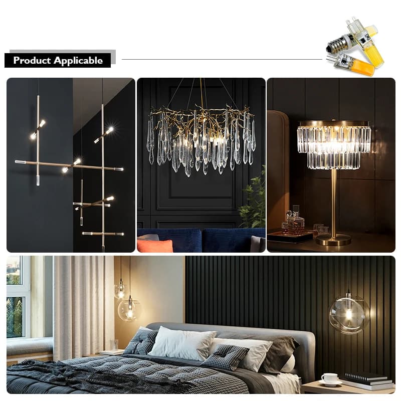 G4 LED COB lampe G9 3W 6W COB LED ampoule E14 Dimmable AC/DC 12V 220V Lampada remplacer halogène lum