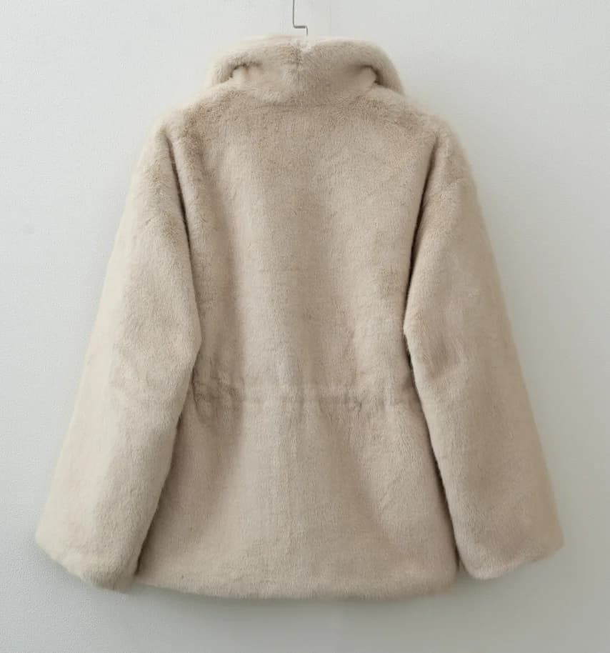 manteau en fausse fourrure femme