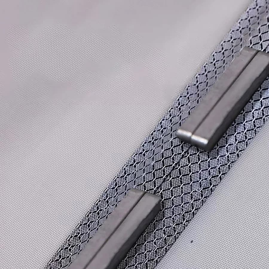 Moustiquaire magnétique grise, rideaux de taille personnalisée, moustiquaire de porte, fermeture aut
