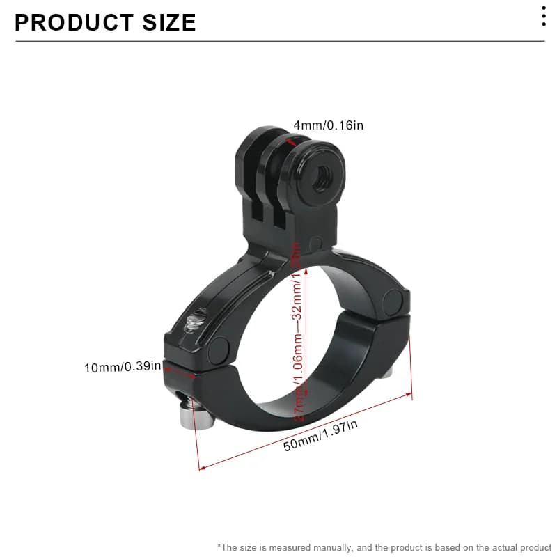 Support de fixation pour guidon de moto, pince de tige de dégager de vélo, accessoires de caméra Gop