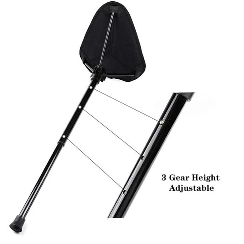 Tabouret de voyage portable avec support télescopique, tabouret pliant, compact et pliable, recomman