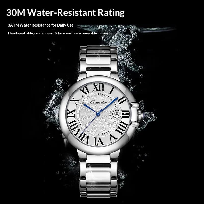 Montre pour hommes ballon bleu hommes étanche mode affaires Quartz hommes Warches chiffre romain