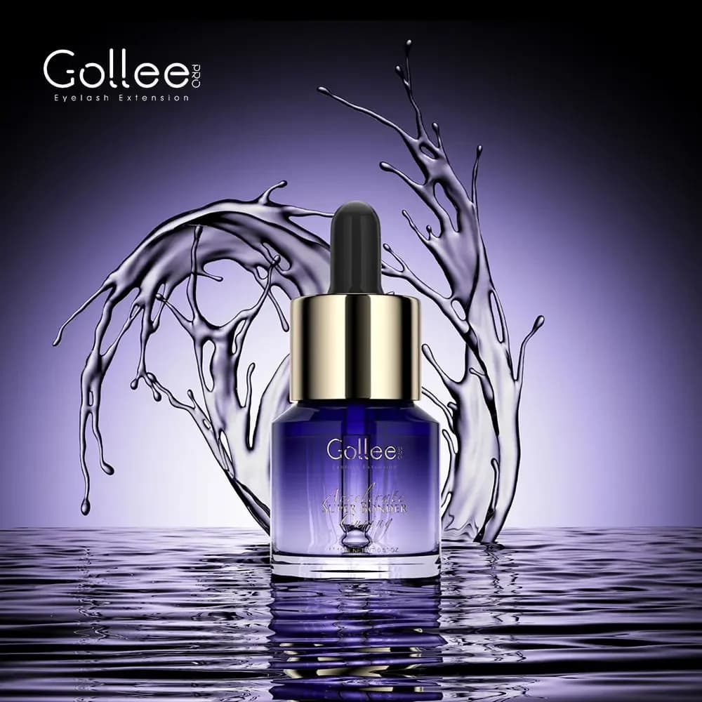 Gollee accélère Super Bonder pour toute colle d'extension de cils, rend l'extension de cils dure plu