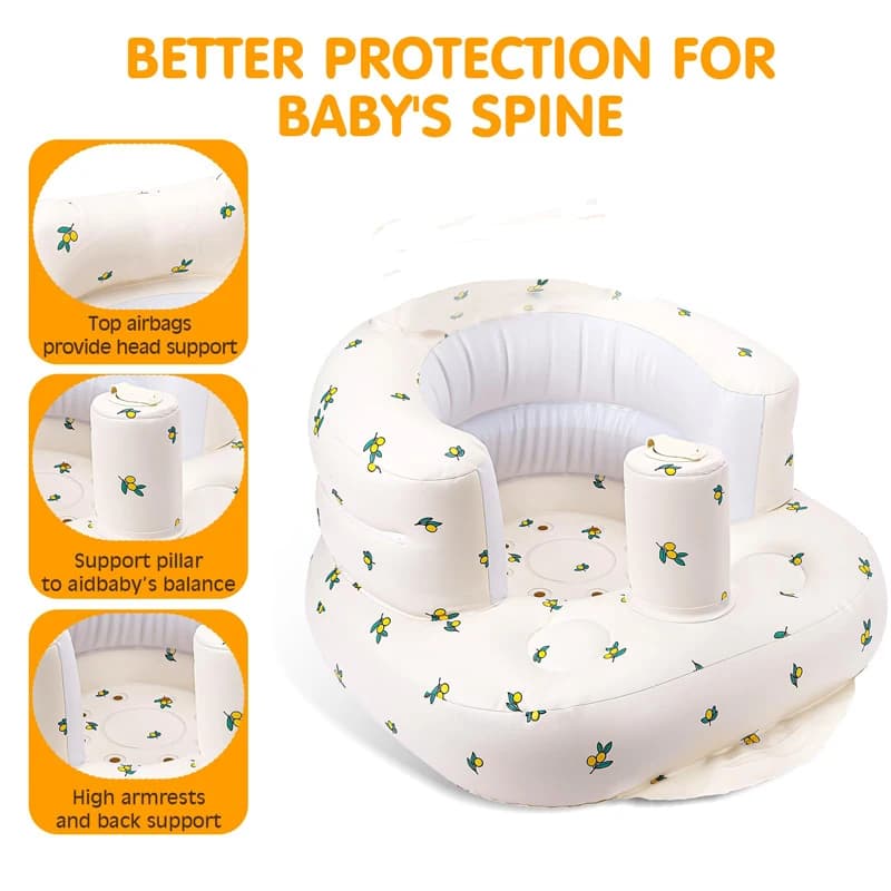 Canapé gonflable pour enfants, gonflable avec pompe à Air intégrée, canapé gonflable pour bébés de 3