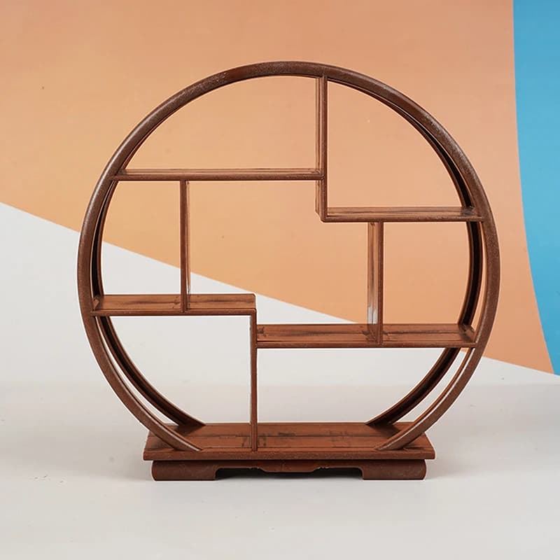 Super ! 1 pièce d'accessoires DIY pour maison de poupée, étagère miniature vide Bogu, mini présentoi