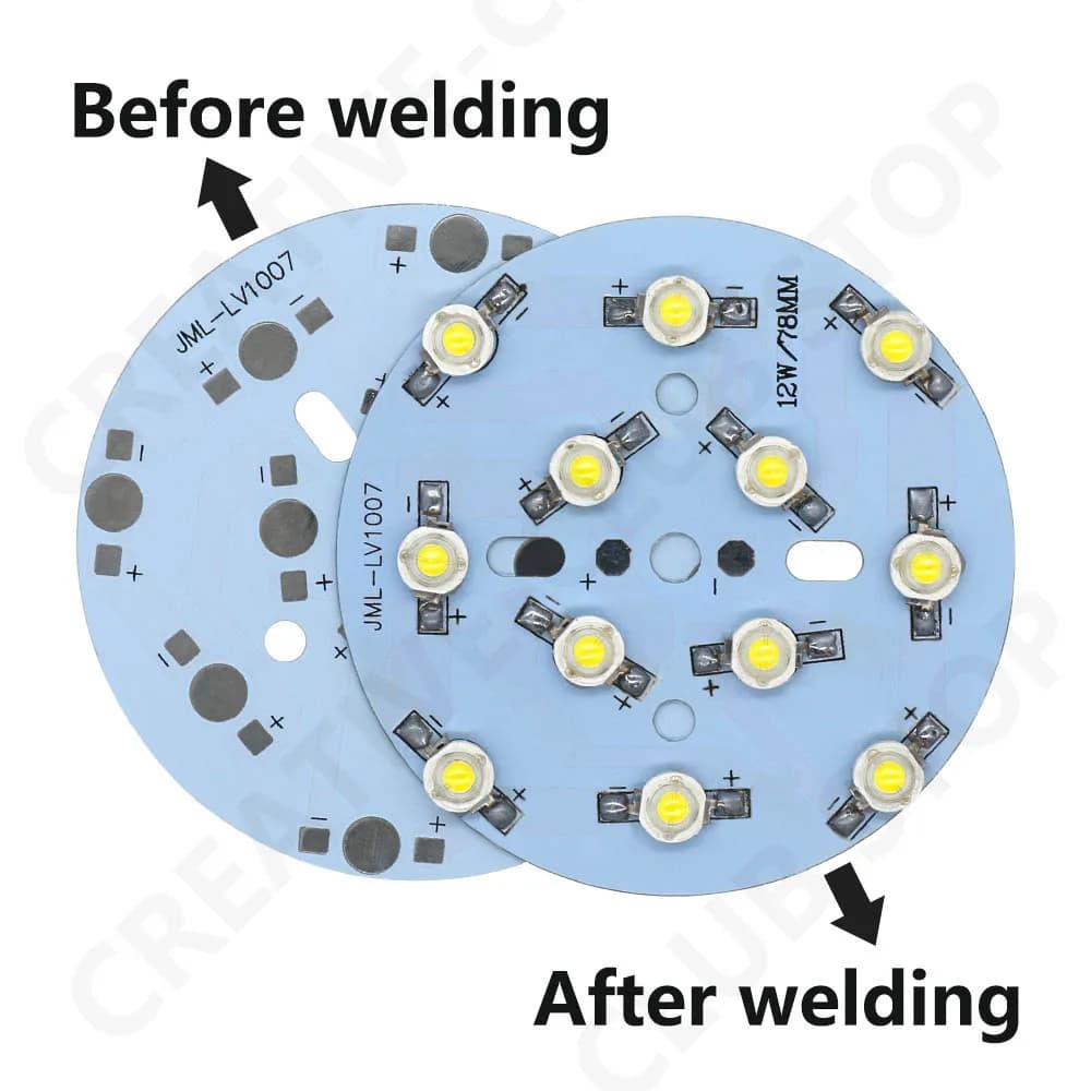 10 pièces LED PCB plaque de Base ronde en aluminium haute puissance dissipateur de chaleur 1W 3W 5W 