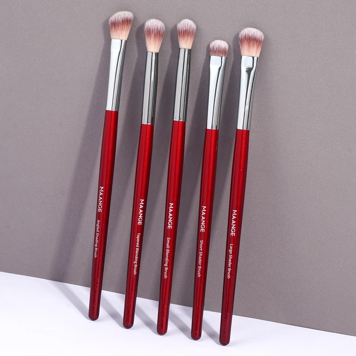 MAANGE 5 pièces ombre à paupières ensemble de pinceaux de maquillage correcteur brosse yeux cosmétiq