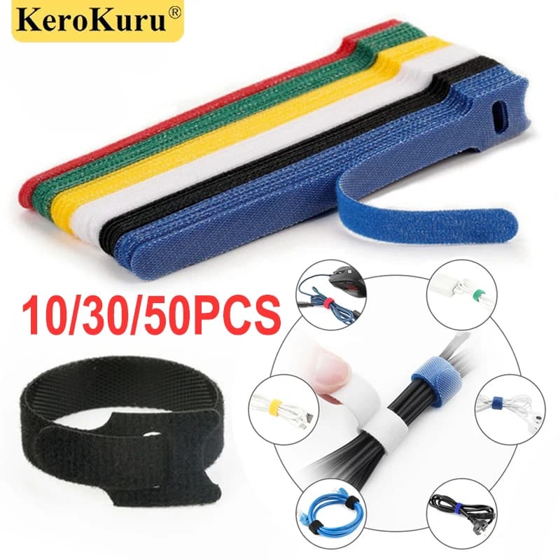 Kerokuru organisateur de câbles gestion des câbles enrouleur de câble protecteur de bande pour attac