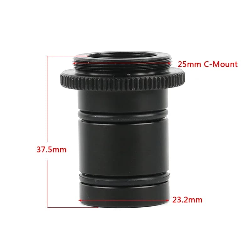 Adaptateur de caméra de Microscope à monture C de 23.2mm, anneau d'adaptation d'oculaire électroniqu