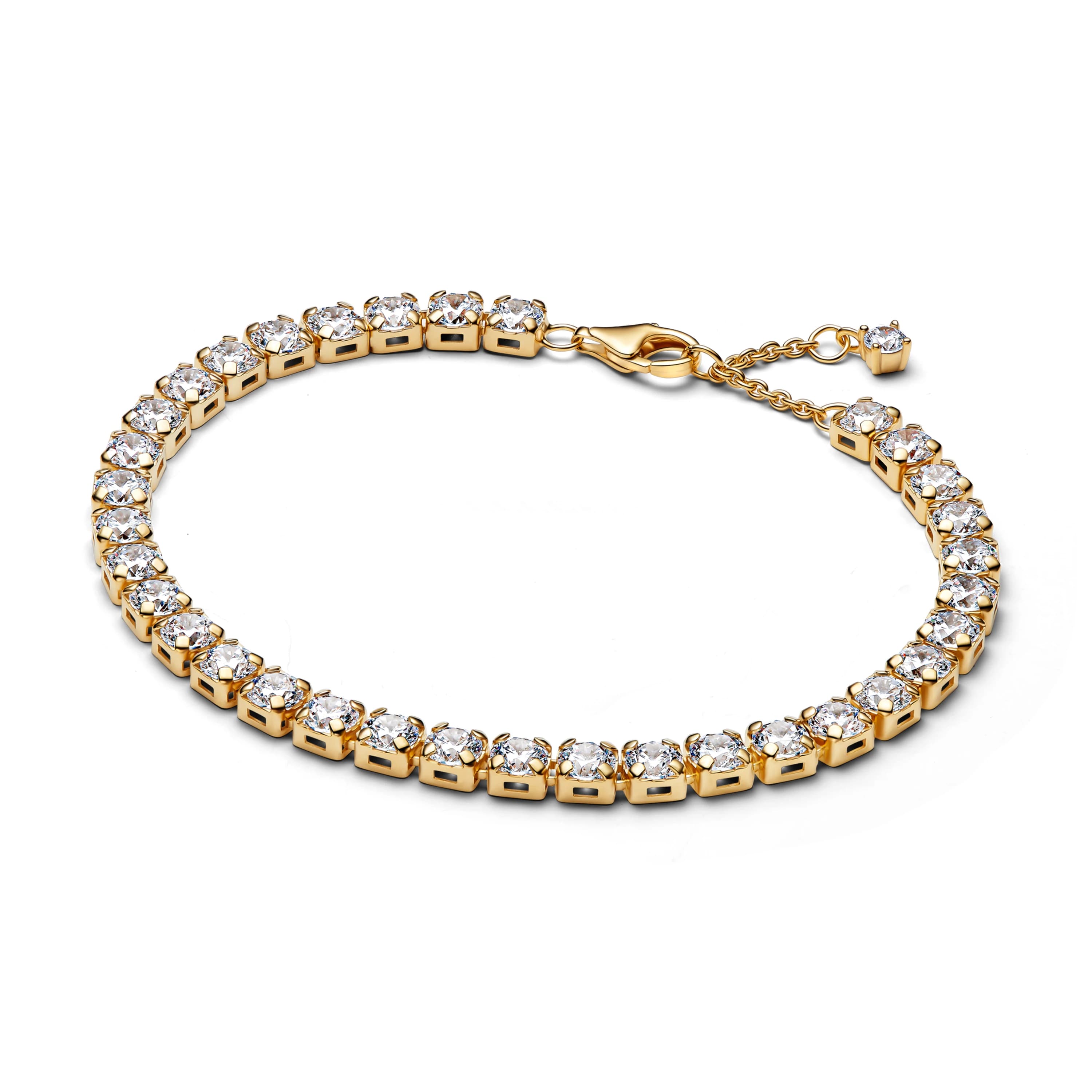 Bracelet en argent sterling 925% de luxe, maille tubulaire ronde en forme de cœur, serti de zircons,
